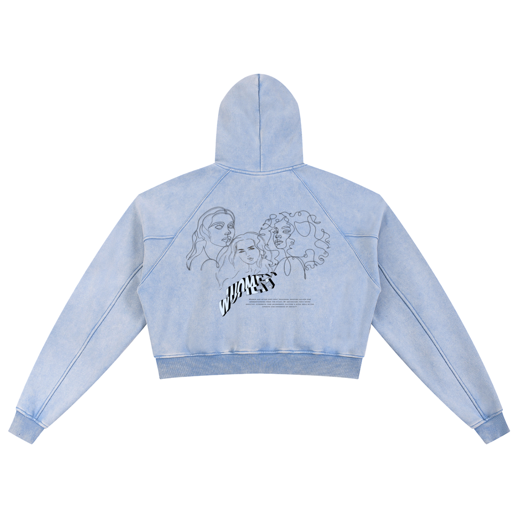 Women’s  Washed Cropped Hoodie