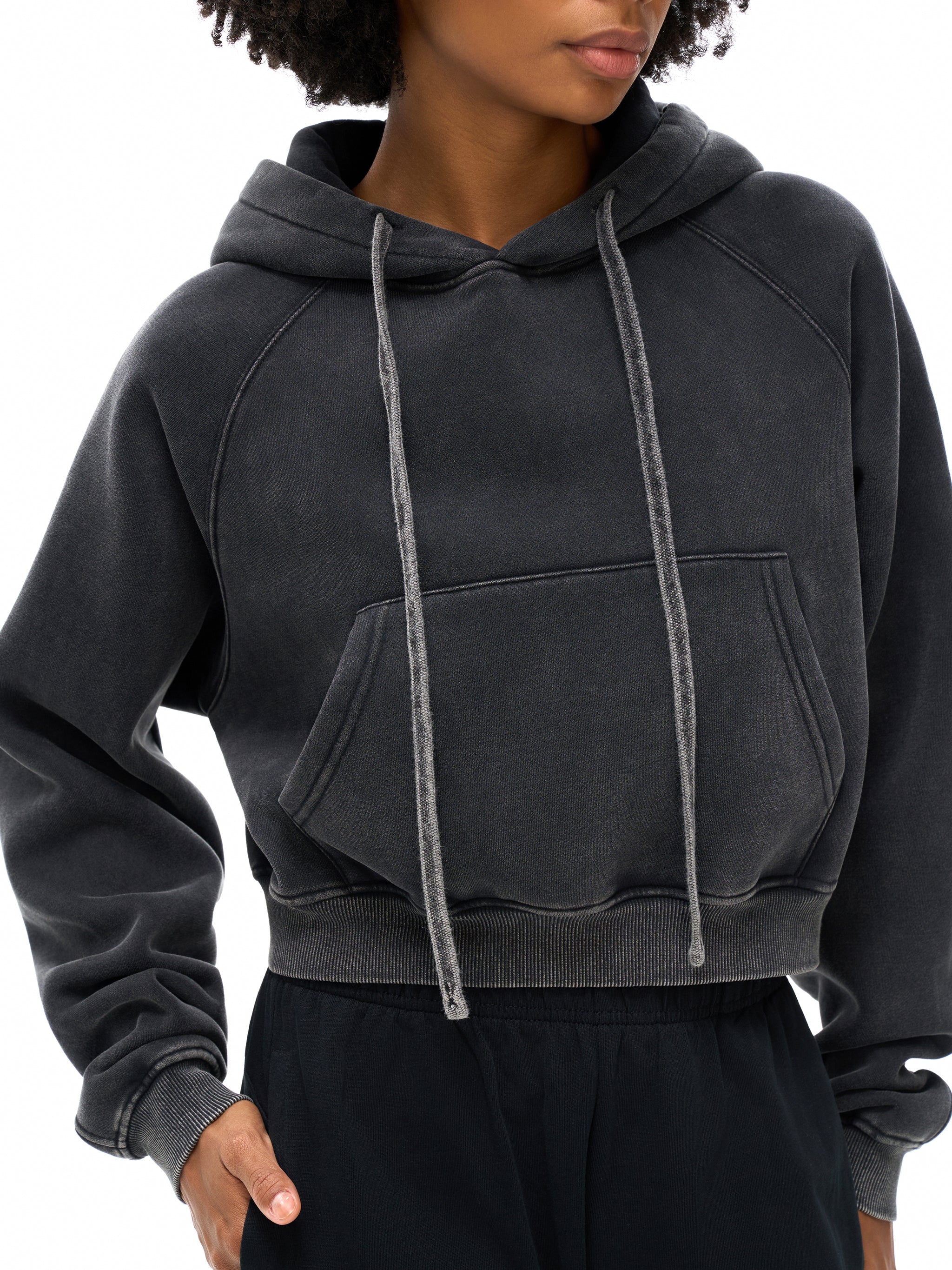 Women’s  Washed Cropped Hoodie